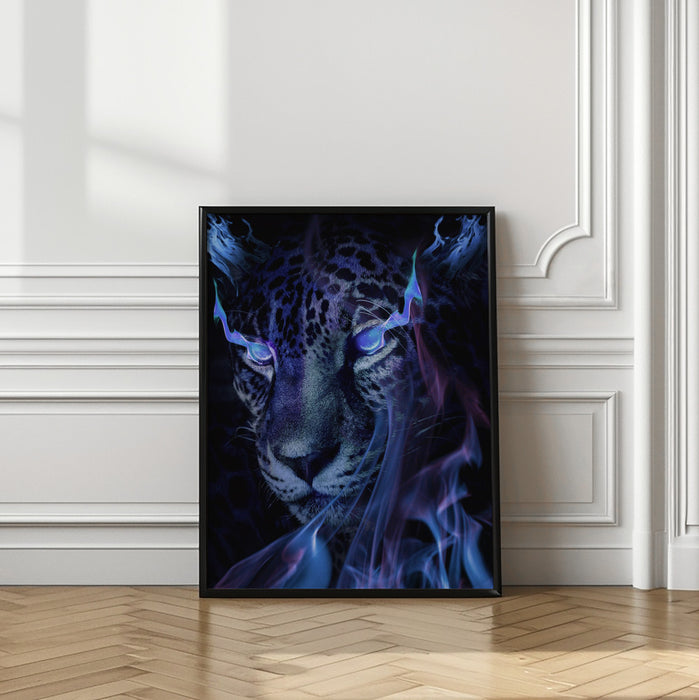 Mystical Tiger Darkness Framed Art Wall Decor