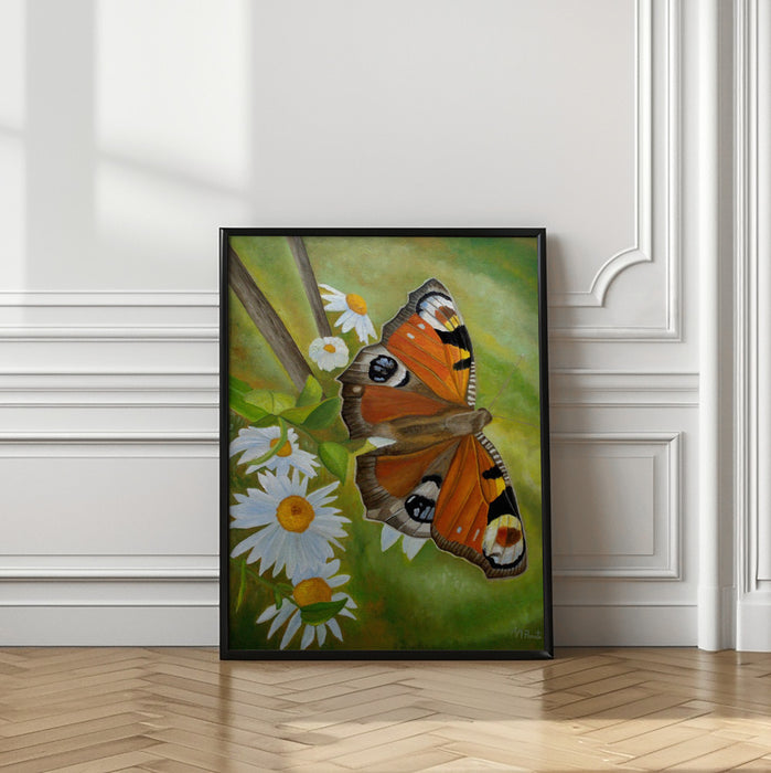 Peacock Butterfly Framed Art Wall Decor