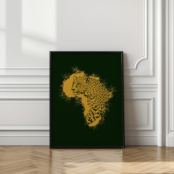 Leopard Africa Thorns Framed Art Wall Decor