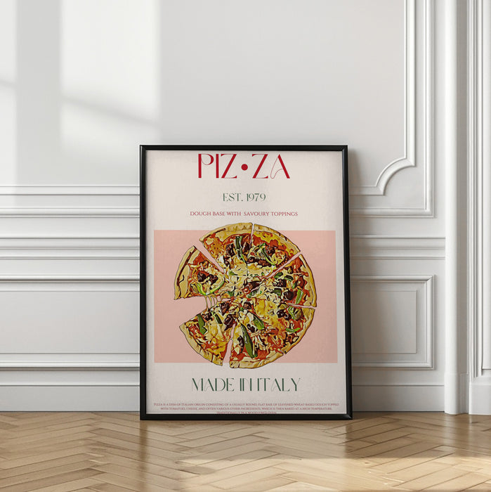 Pizza Framed Art Modern Wall Decor