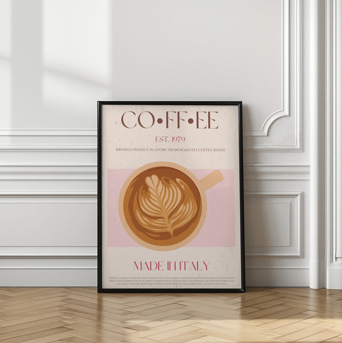 Coffee Framed Art Modern Wall Decor