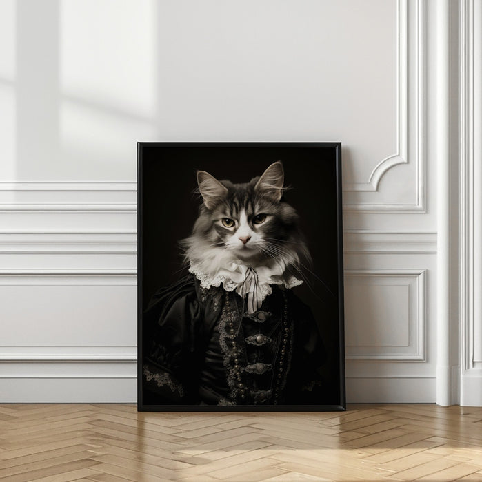 Cat Framed Art Modern Wall Decor