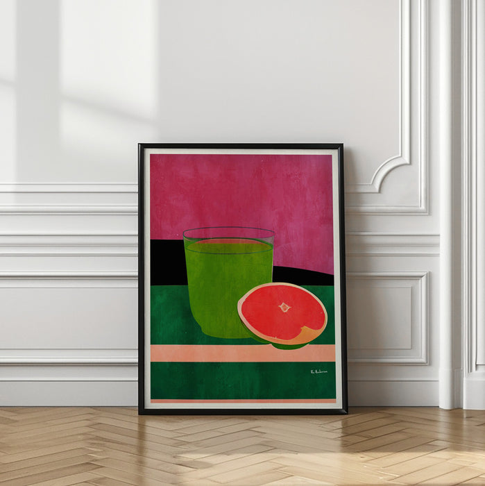 Pink, Little Grapefruit Framed Art Wall Decor