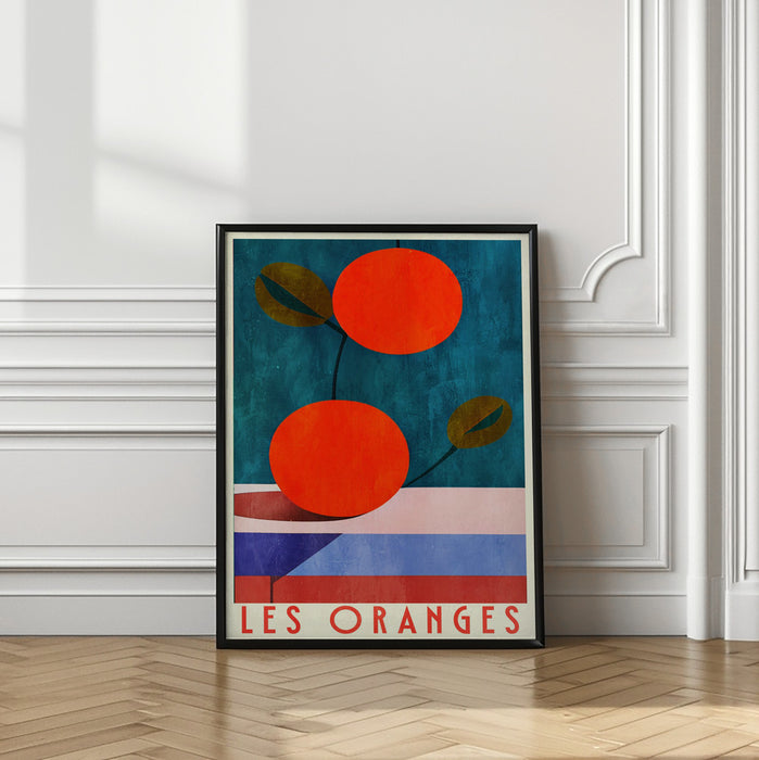 Les Oranges Framed Art Modern Wall Decor