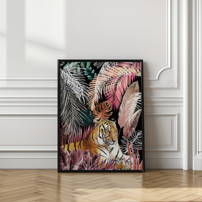 Jungle Tiger 01 Framed Art Modern Wall Decor