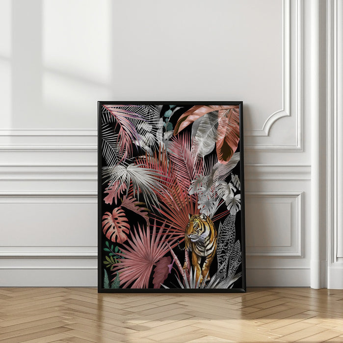 Jungle Tiger 02 Framed Art Modern Wall Decor