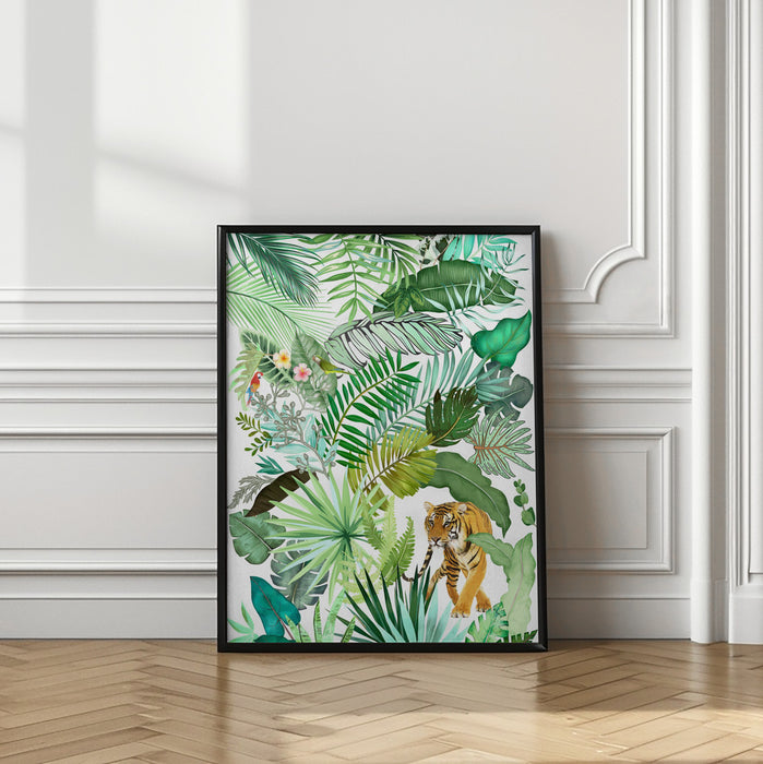 Jungle Tiger 04 Framed Art Modern Wall Decor