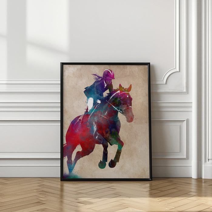 Horse Rider Framed Art Wall Decor