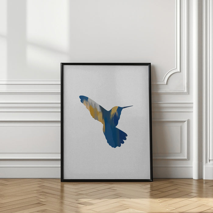 Blue & Yellow Hummingbird Ii Framed Art Wall Decor