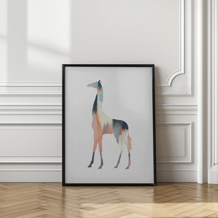 Pastel Giraffe Framed Art Wall Decor