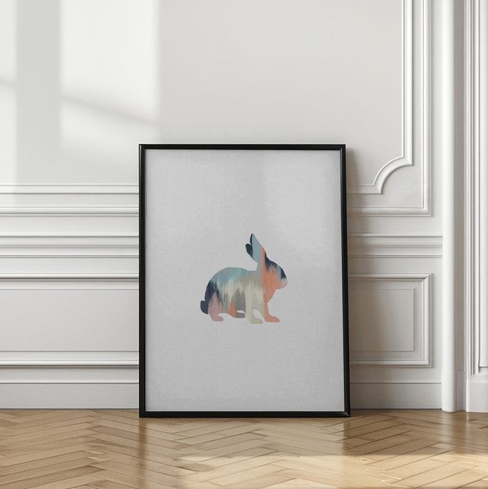 Pastel Rabbit Framed Art Wall Decor