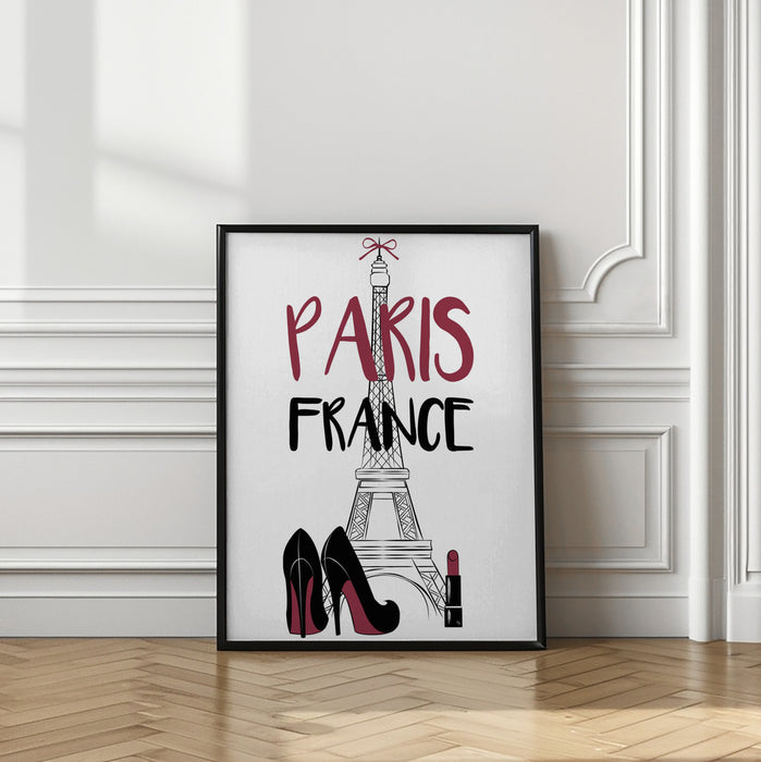 France Framed Art Modern Wall Decor