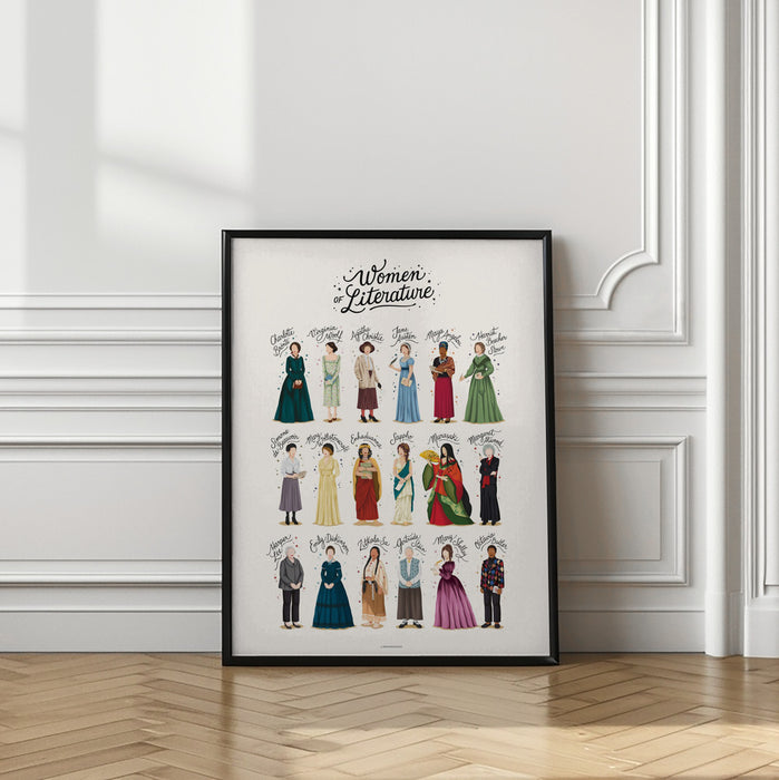 Women of Literature Framed Art Wall Decor