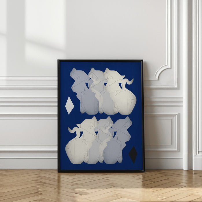 Cats Like Diamond Framed Art Wall Decor