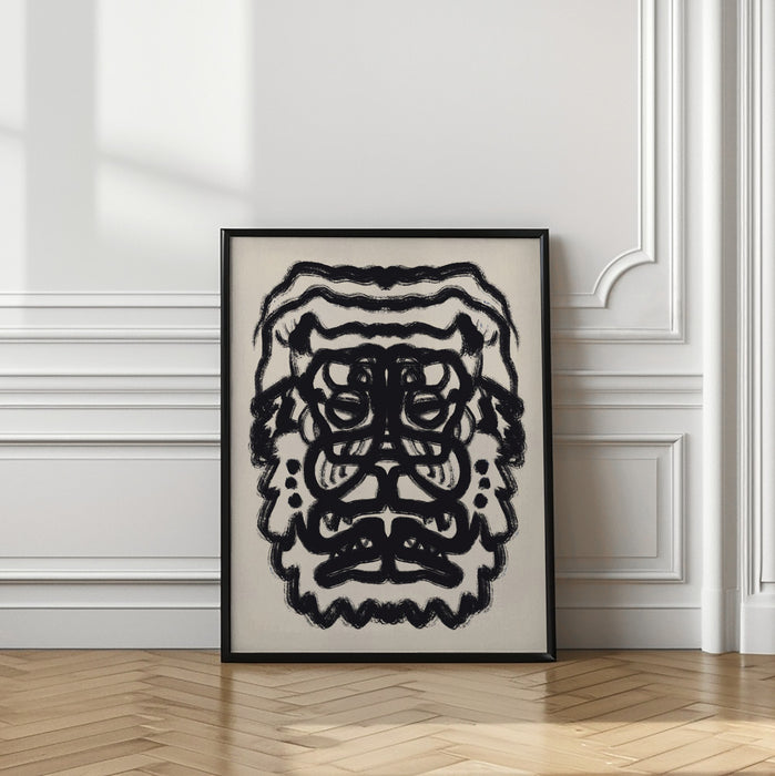 Tiger Totem Portrait Framed Art Wall Decor