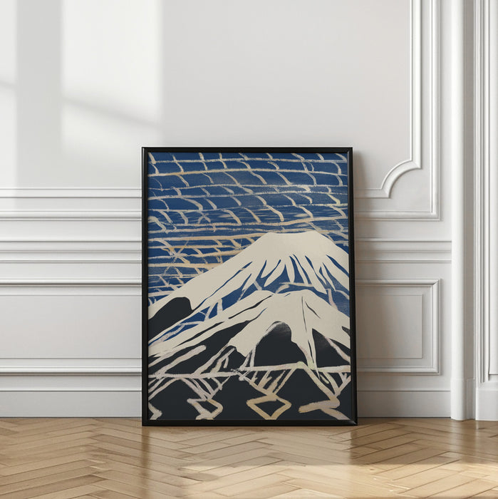 Snowy peak Framed Art Modern Wall Decor