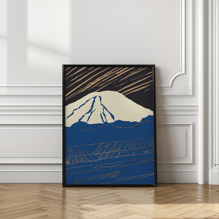 Snowy peak 02 Framed Art Modern Wall Decor