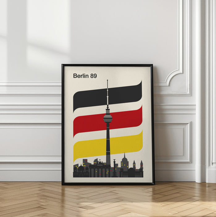 Berlin Retro Travel Print Framed Art Wall Decor