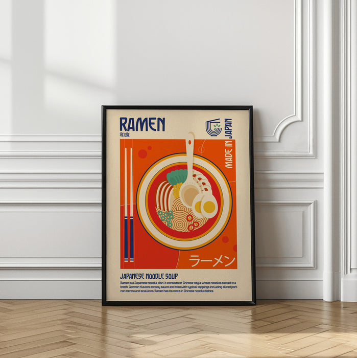 Ramen Japanese Food Print Framed Art Wall Decor