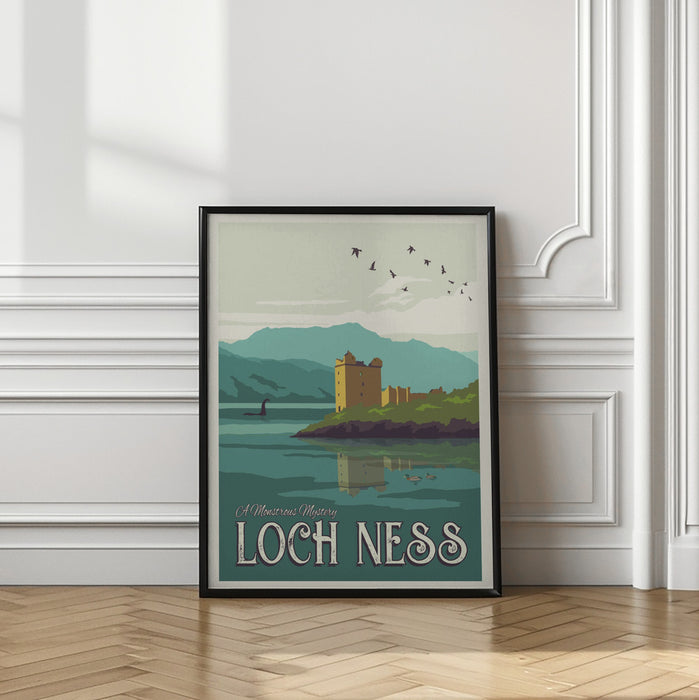 Loch Ness Travel Print Framed Art Modern Wall Decor