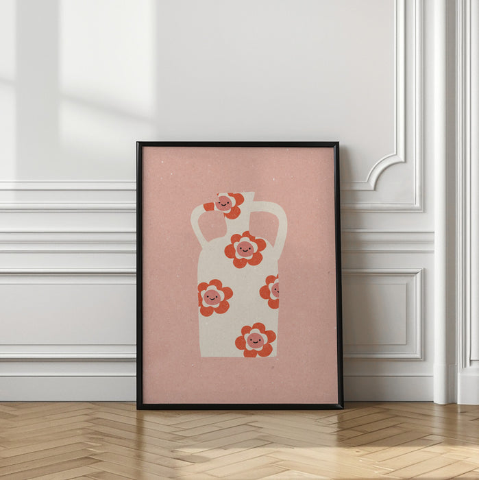 Vase 2 Framed Art Modern Wall Decor