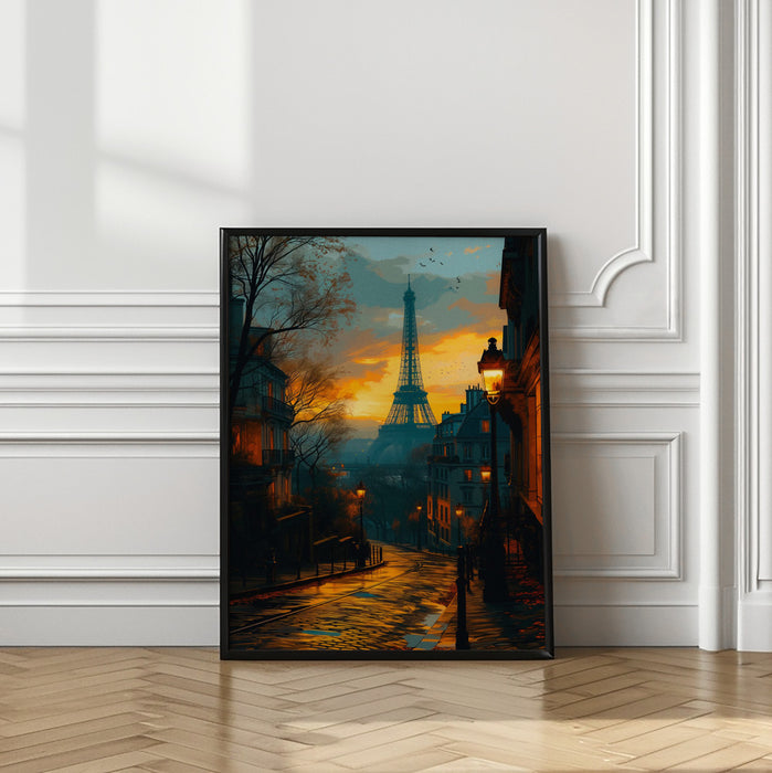 Welcome to Paris Framed Art Modern Wall Decor