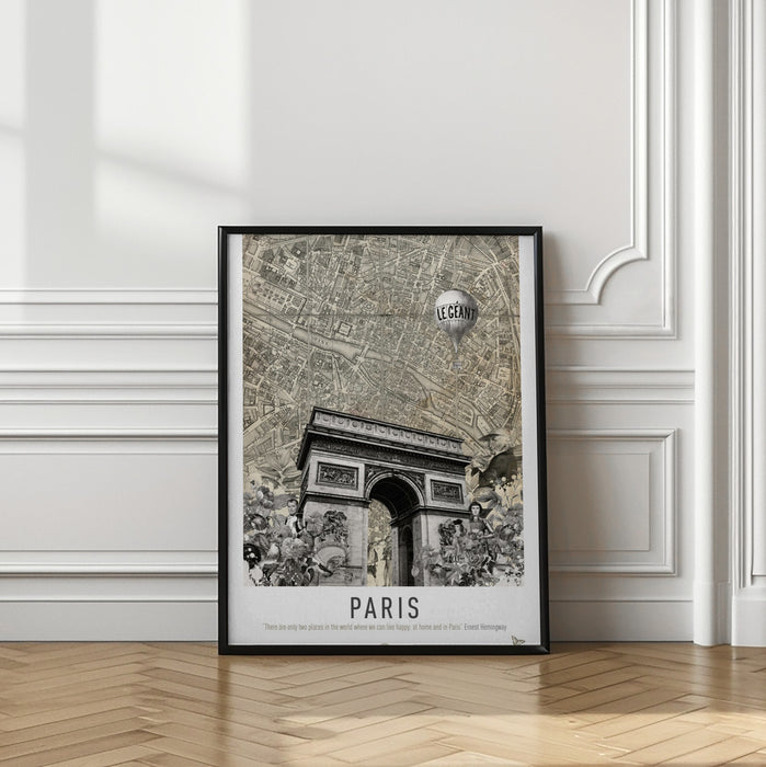 Paris (City Breaks) Framed Art Modern Wall Decor