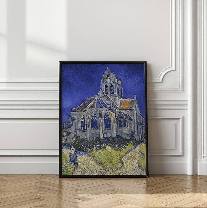 Vincent Van Gogh's the Church At Auvers (1890) Framed Art Wall Decor