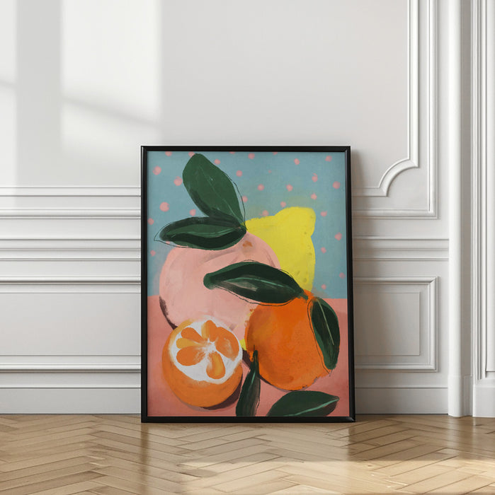 Fruity Summer No 2 Framed Art Modern Wall Decor