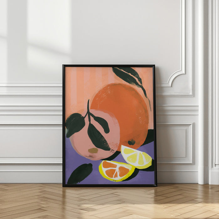 Fruity Summer No 3 Framed Art Modern Wall Decor