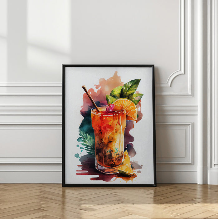 Drinks cocktail Framed Art Modern Wall Decor