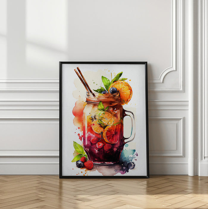 Drinks cocktail Framed Art Modern Wall Decor