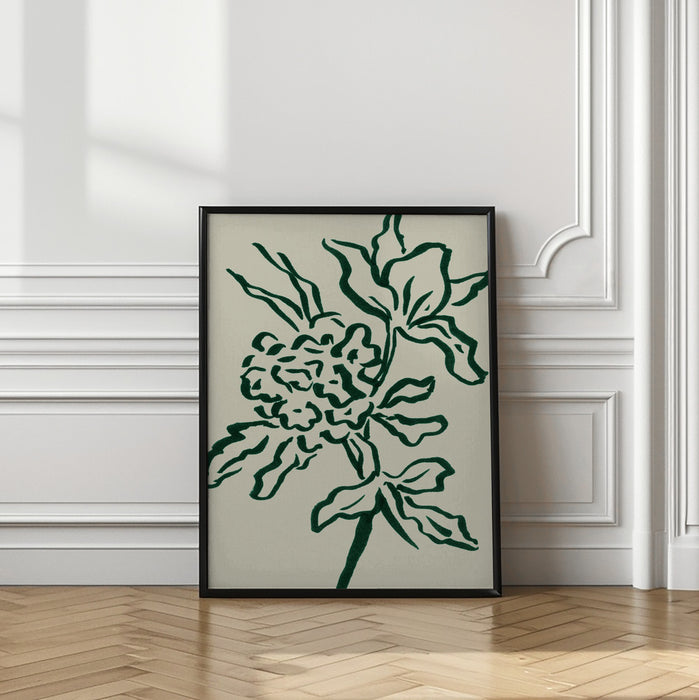 Flower Framed Art Modern Wall Decor