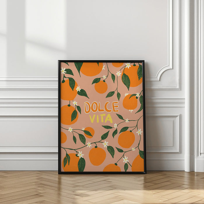 Dolce Vita &amp; Oranges Framed Art Modern Wall Decor