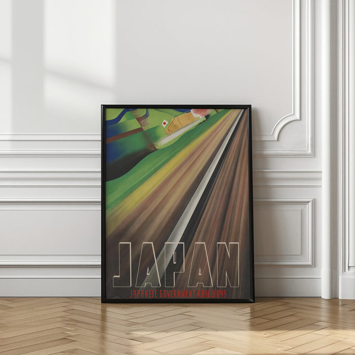 Japan - Japanese Government Railways Framed Art Modern Wall Decor