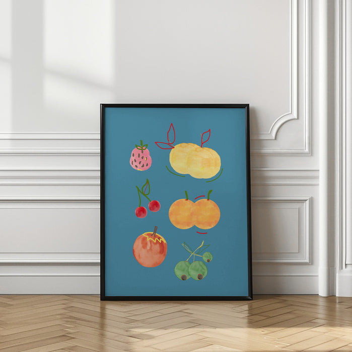 Fruit Fiesta 02 Framed Art Modern Wall Decor