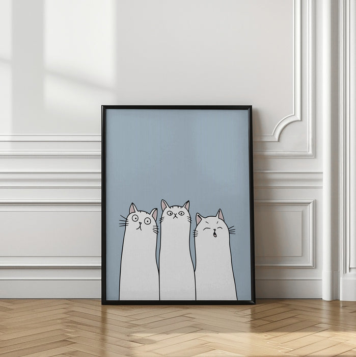 The Cats Framed Art Modern Wall Decor