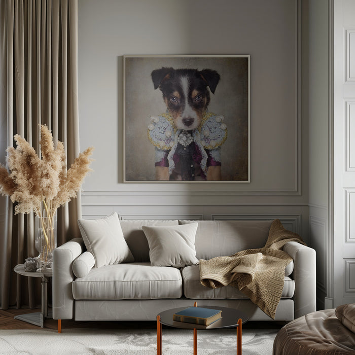 Shelter Pets Project - Loki Square Canvas Art Print