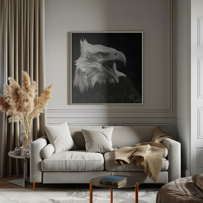 The American Eagle Square Canvas Art Print