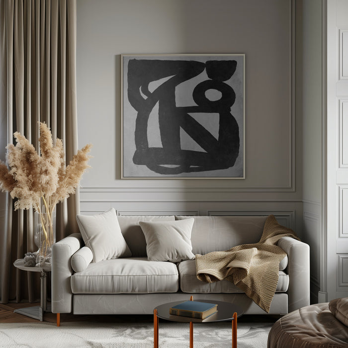 Abstract Melody No4 Square Canvas Art Print