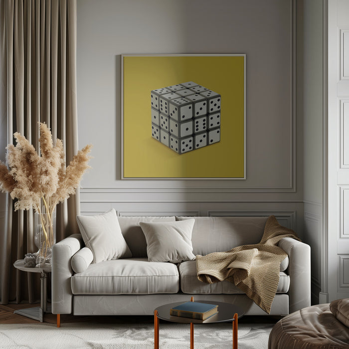 Not Rubik's cube Square Canvas Art Print