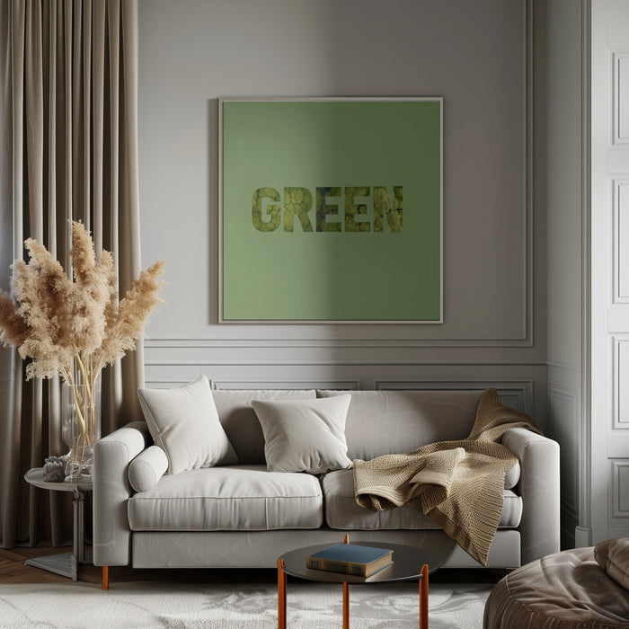 Green Square Canvas Art Print