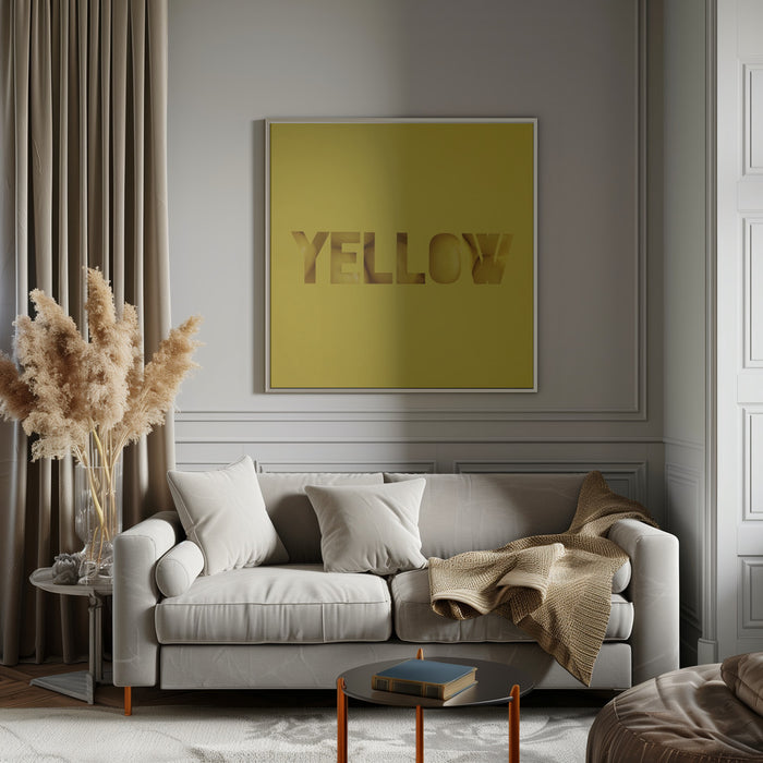 Yellow Square Canvas Art Print