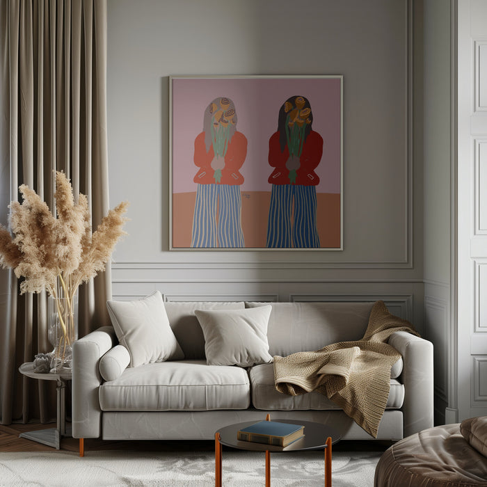 Gemini Square Canvas Art Print