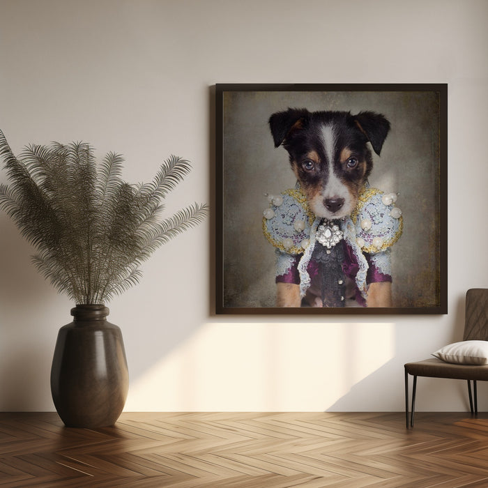 Shelter Pets Project - Loki Square Canvas Art Print