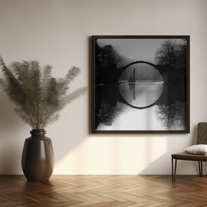 Devil's Bridge Square Canvas Art Print