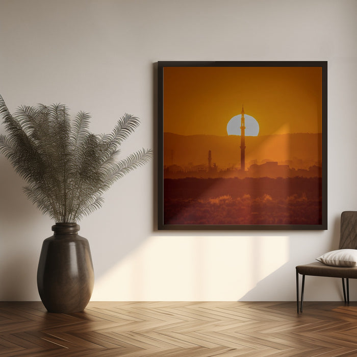 SunRise for a new morning Square Canvas Art