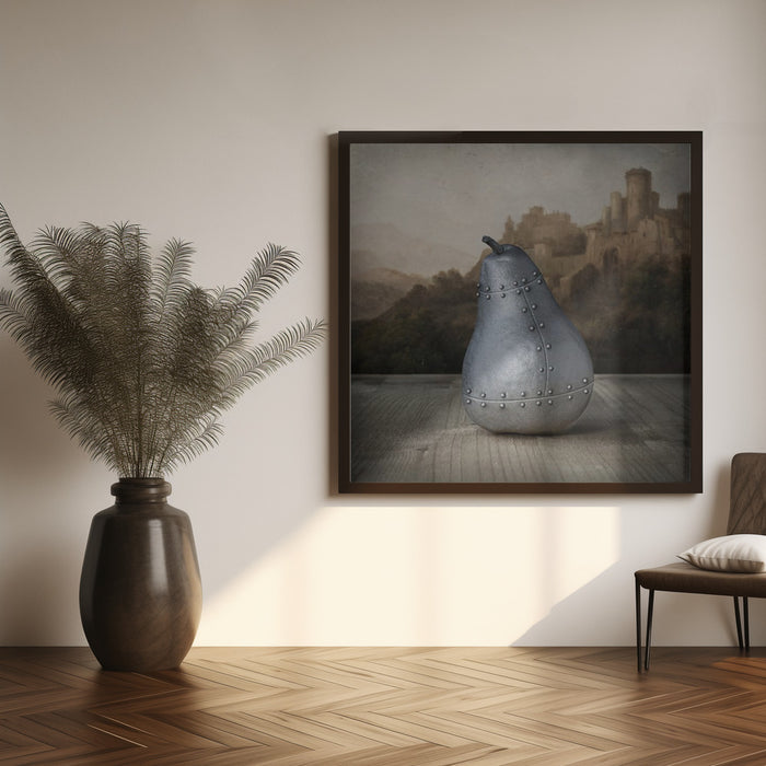 Still life 06 jenaro pérez villaamil Square Canvas Art Print