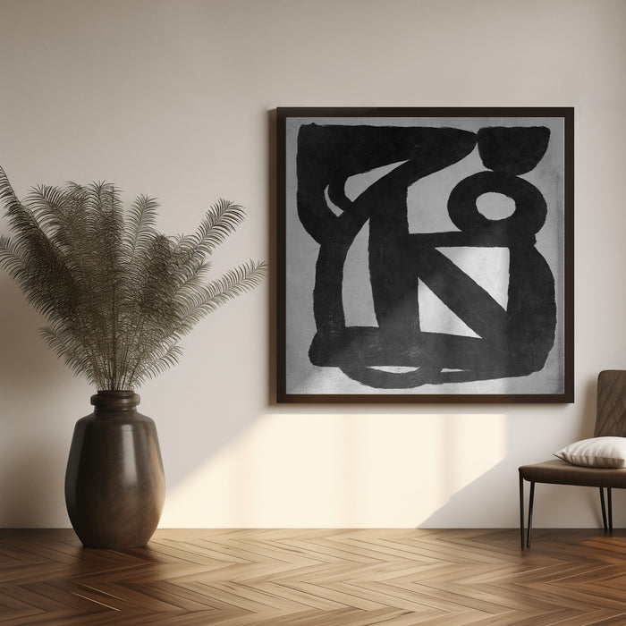 Abstract Melody No4 Square Canvas Art Print