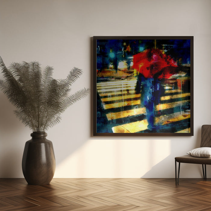 Passion for colors Square Canvas Art Print